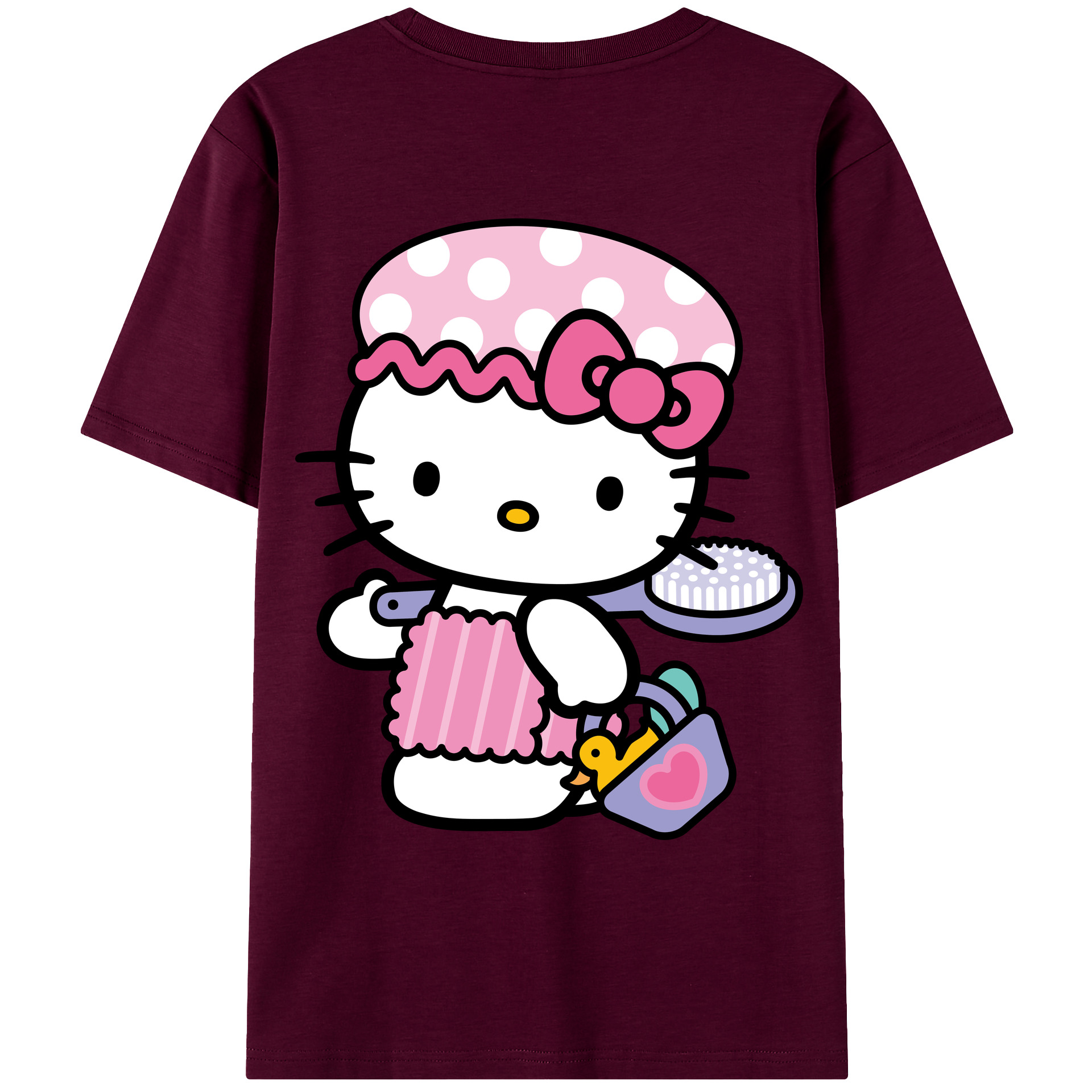 （画像用） Hello Kitty ハローキティ レディース半袖Tシャツ(バックプリント)